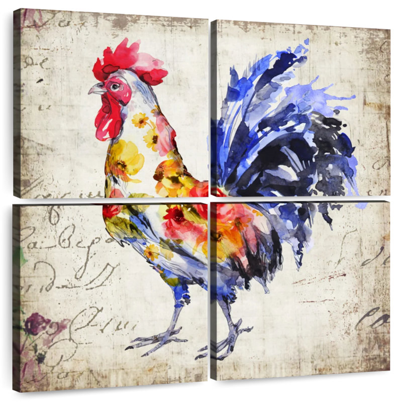 Brampt Floral Rooster