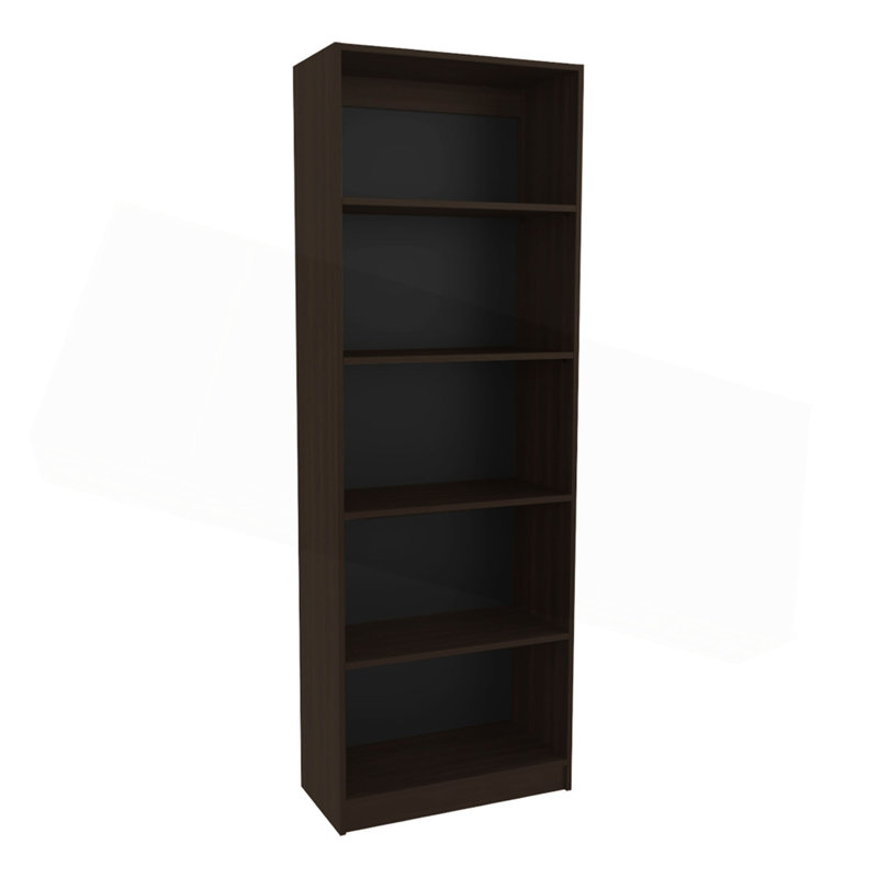 Bibliothèque à 4 tablettes, bureau, noyer teint, Brun, (4 tablettes) H 71,1 po x l 24,7 po x P 11,8 po