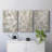 Abstract Series XIX -Set Of 3 Gallery Wrapped Canvas -Ready to Hang-107311243