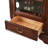 Maroon Solid Wood+Glass Display Cases