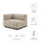 Conjure Channel Tufted Upholstered Fabric Left-Arm Chair-1193043960