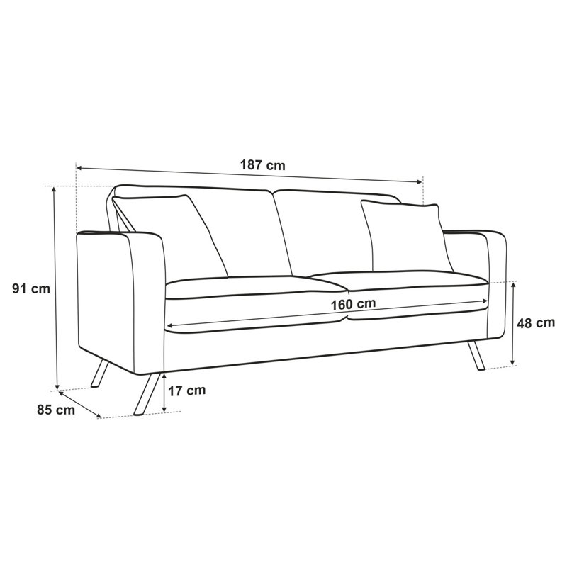 Hernadez Sofa, Grey