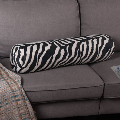 Olallo Zebra Bolster Pillow Cover & Insert -  StyleCraft Home, DFS10008DS