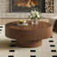Table basse ronde moderne avec plateau épais de 6,8 po, table centrale cannelée minimaliste, assemblage facile-1815471339-1815471338