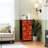 4 Drawer Dresser for Bedroom, Narrow Chest of Drawers, Wooden Top and Study Iron Frame 18"x37.5"-(WxH)