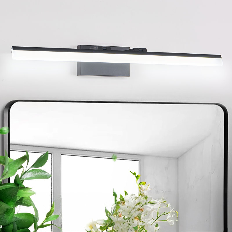 Éclairage mural moderne à DEL à intensité variable pour meuble-lavabo, H 7,3 po x l 31,5 po x P 4,3 po