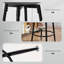 Swivel Upholstered Counter Stool with Metal Frame-1610283942