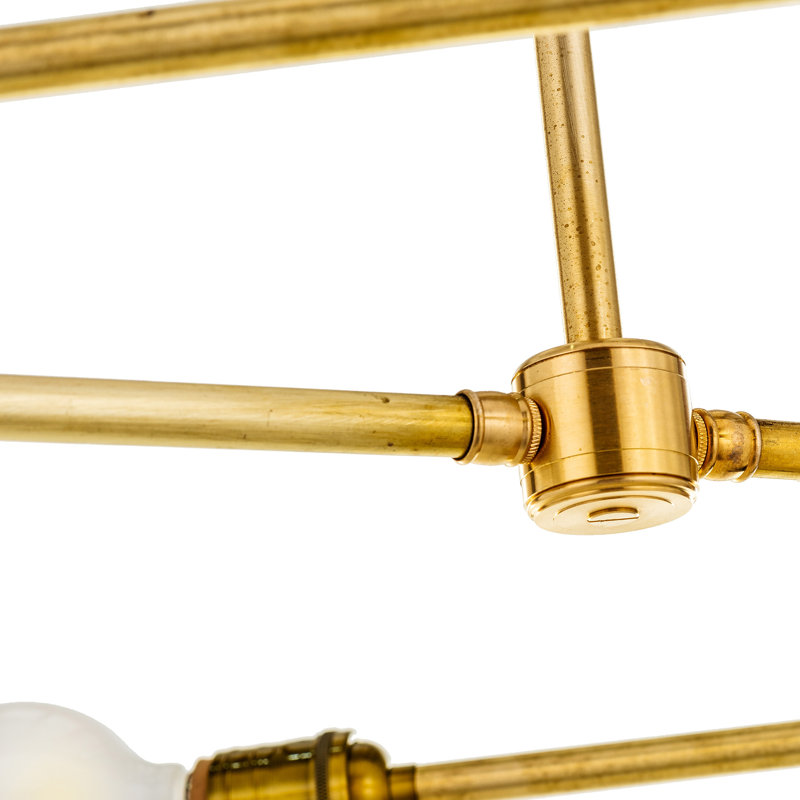 Linear Brass Chandelier