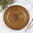 Brown Rustic Woven Look Faux Rattan Charger Plates 13" Round, Set Of 4 