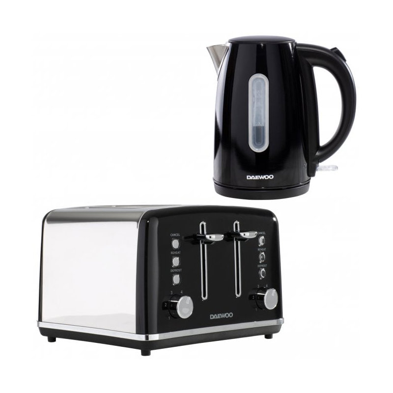 Daewoo KENSINGTON 1.5L Electric Tea Kettle, Black
