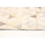Tapis gris clair en cuir de vache patchwork ivoire 5 pi 5 po x 7 pi 7 po