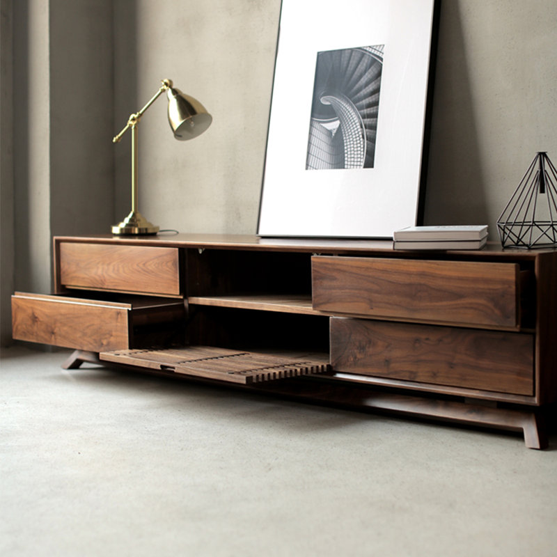 Nouveau meuble télé minimaliste de style chinois, 70.87"