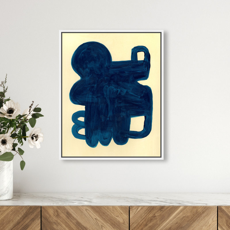 Santana I Canvas Abstract Print by Oliver Gal, Black Frame, 16 x 20, 21"H x 17"W, White Frame