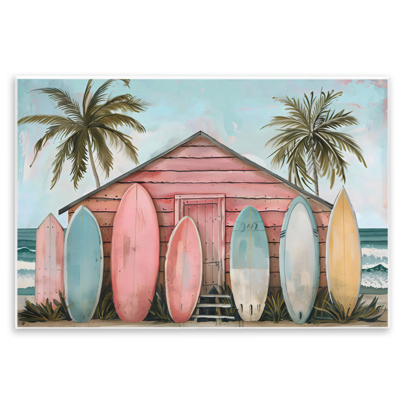 Plaque murale Pastel Boards Against Cabin, design par LSR Design Studio, H 13 po x l 19 po