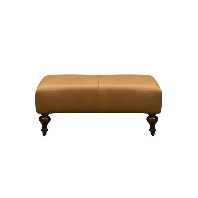 Marcoux  Ottoman in Morgan Flax, Morgan Caramel