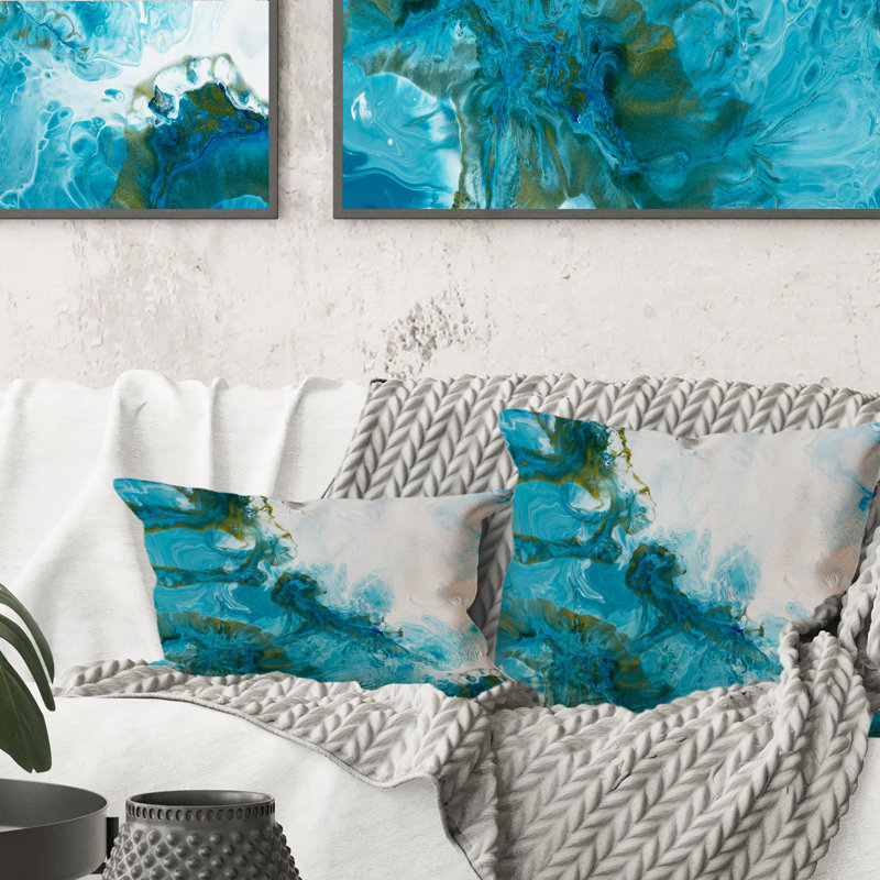 Coussin Blue and Gold