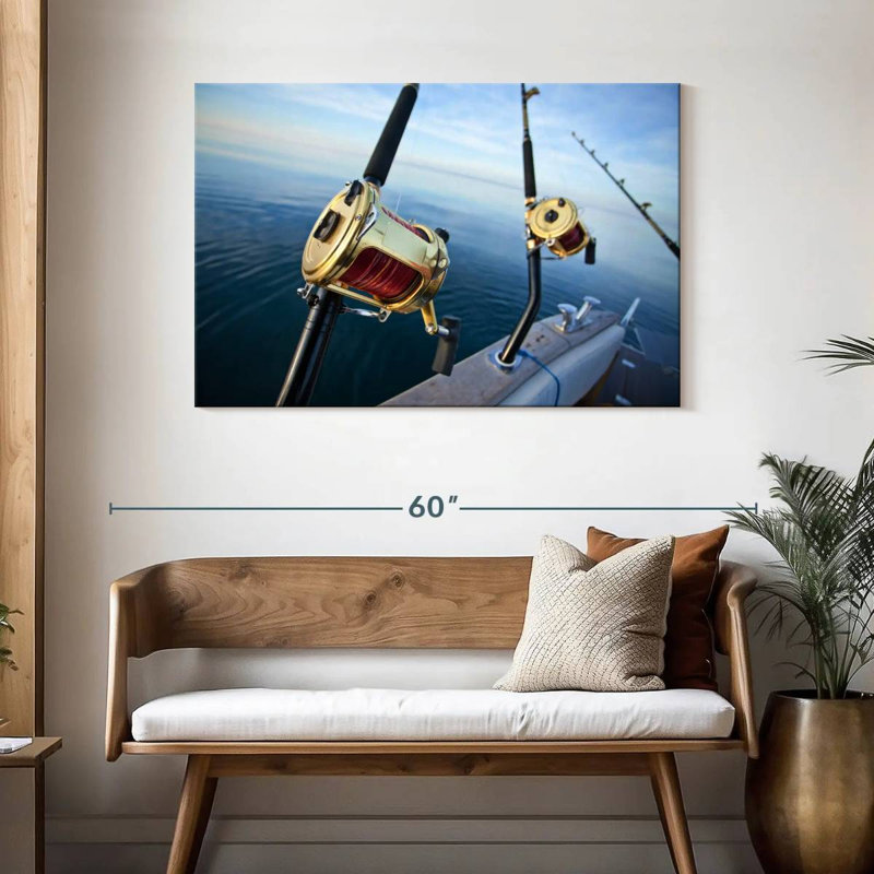 Moulinets de pêche au gros, H 30 po x l 45 po