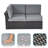 5 - Person Modular Patio Conversation Sets with Cushions-98637091