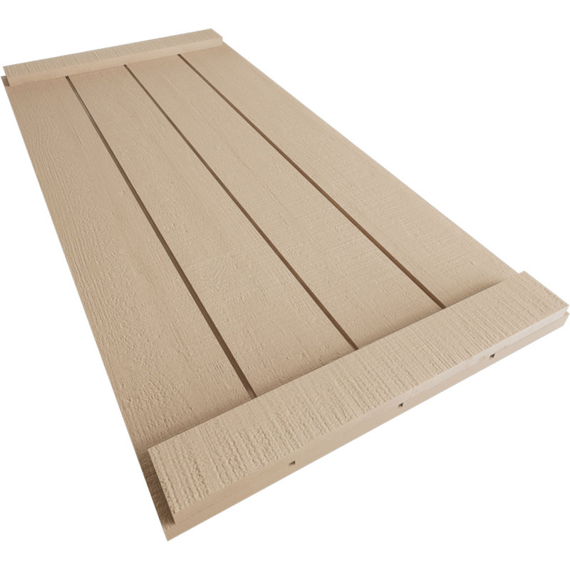 Volets rustiques en faux bois à quatre planches, H 42 po x l 22 po x P 1 po, Texture cèdre brut / brun clair apprêté, 22"
