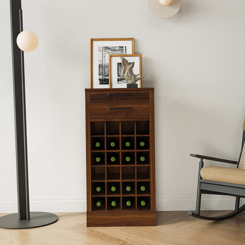 Buffet brun modulaire 24 pièces, Noyer brun