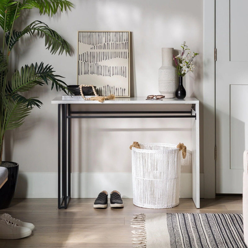 Ortego 35.6cm Console Table, White