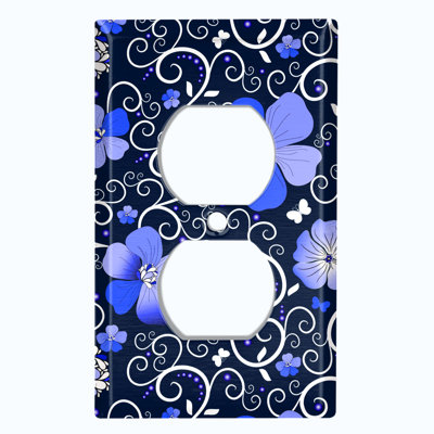Plaque d'interrupteur en métal