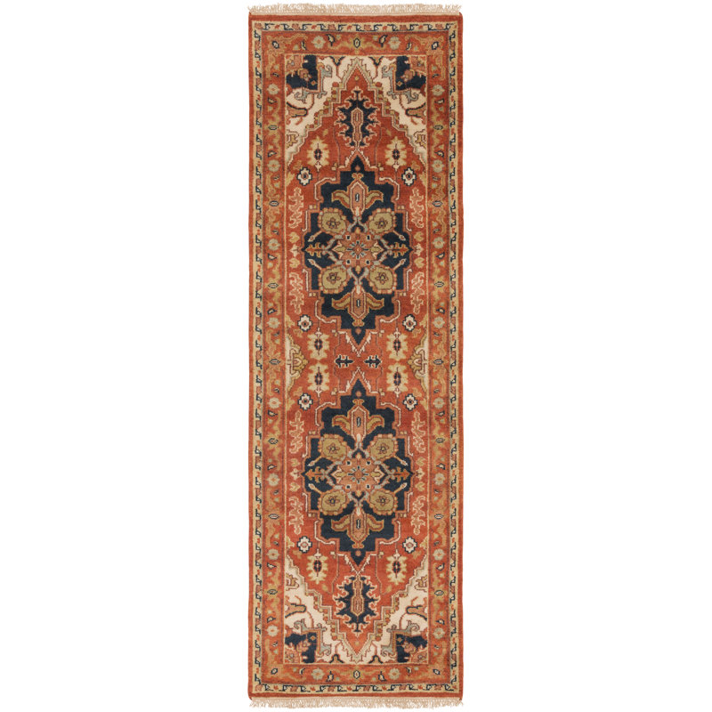 Zeus Wool Geometric Area Rug, Runner 2'6" x 8'