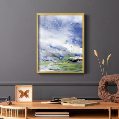 Spring Air I, reproduction encadrée - bois massif