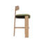 Horton Upholstered Stool with Solid Wood Frame