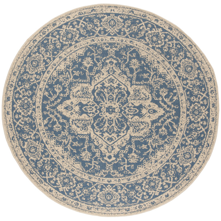 Kleist Hooked Indoor/ Outdoor Blue Rug
