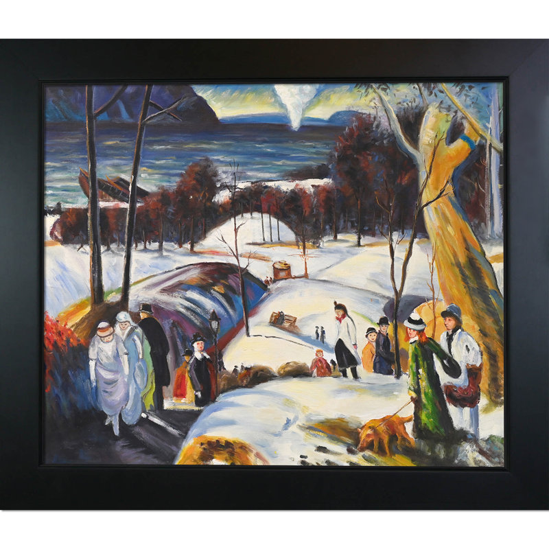 Neige de pâques-impression sur toile, H 24,75 po x l 28,75 po x P 2 po, Bois nouvel âge