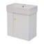 Meuble-lavabo flottant moderne de 21,6 po avec lavabo en céramique - parfait pour les petites salles de bain