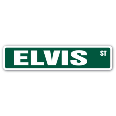 Plaque de rue Elvis