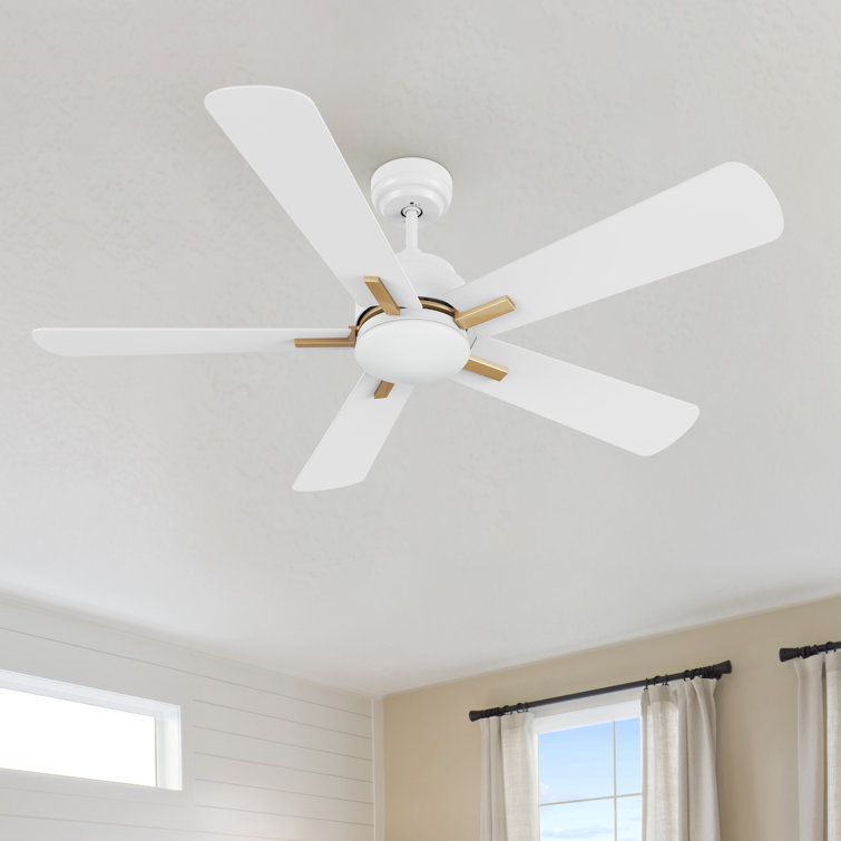 52 Inch 5 Blades DC Motor Smart Ceiling Fan with Remote and Light Kit.