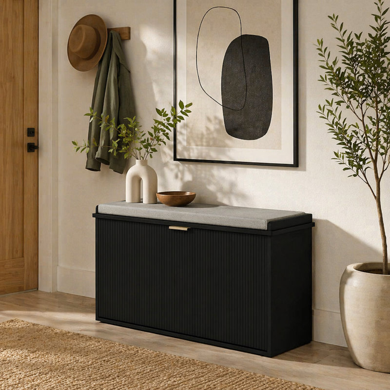 Elegant Hall Shoe Cabinet,Storage Bench,Shoe Bench