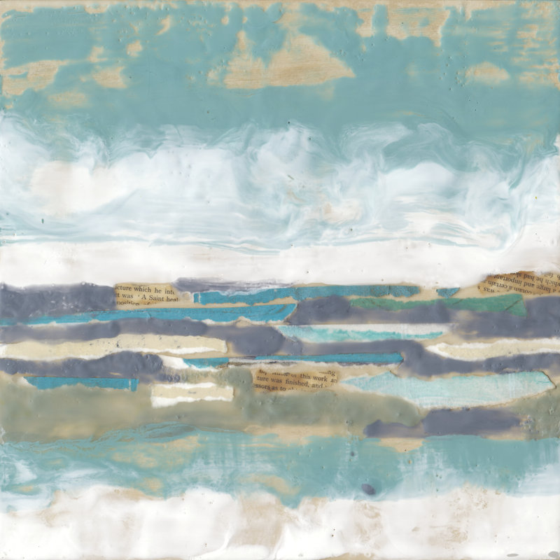 Lettres de la mer I, H 20 po x l 20 po x P 1,25 po