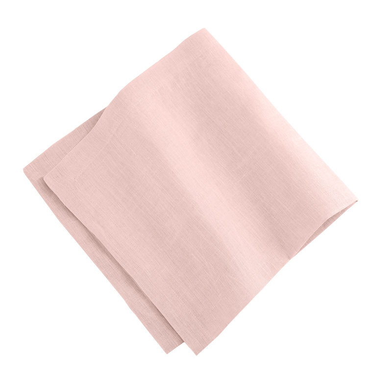 La Classica 4 Piece Linen Napkin Set, Blush
