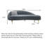 Chaise longue en velours de bois massif de style italien de luxe légère pour chambre à coucher et salon