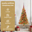 vidaXL Christmas Tree with 300 LEDs with Stand Gold PET-530090337