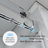 Opal Mirage MCOCOD 56-60.75" W x 76" H Double Sliding Frameless Soft Close Shower Door with 3/8" (10mm) Clear Glass-58594007
