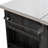 Outdoor Kitchen Island Fir Wood Kitchen Island With Stainless Steel Top, Ample Storage Space, Towel And Spice Racks And A Bottle Opener For Outdoor, Black-1313611210