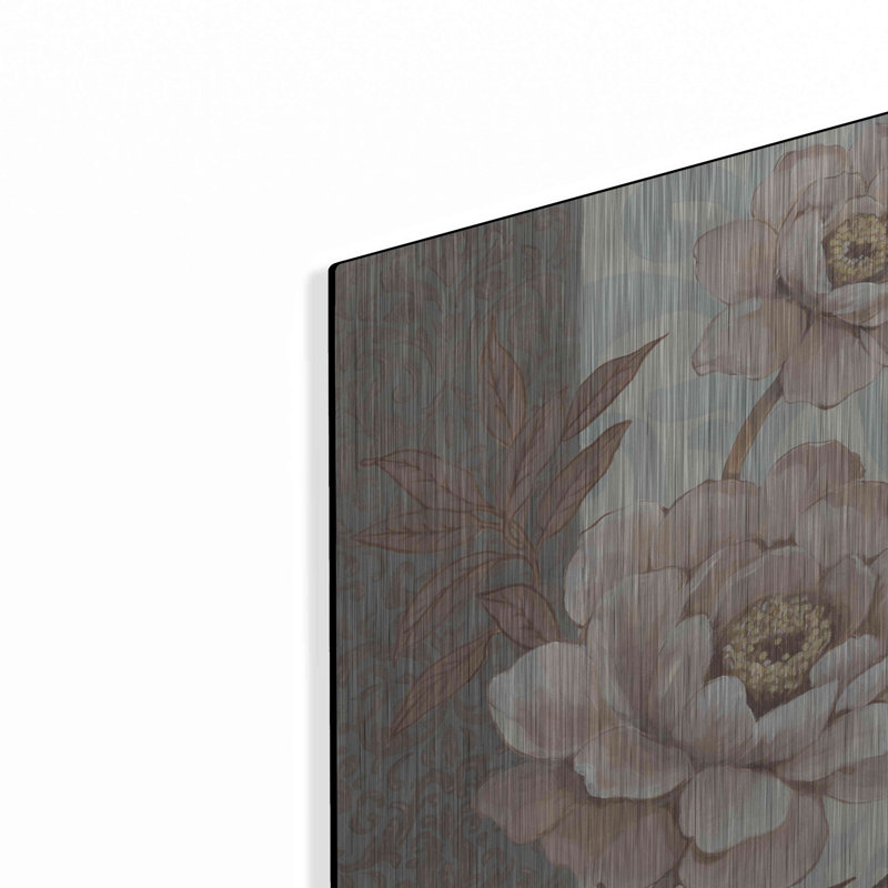 Lark Manor ™ «Parisian Peony II» par Tim O'Toole, art mural en métal, H 12 po x l 12 po