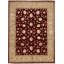 Oriental Area Rug in Burgundy/Beige