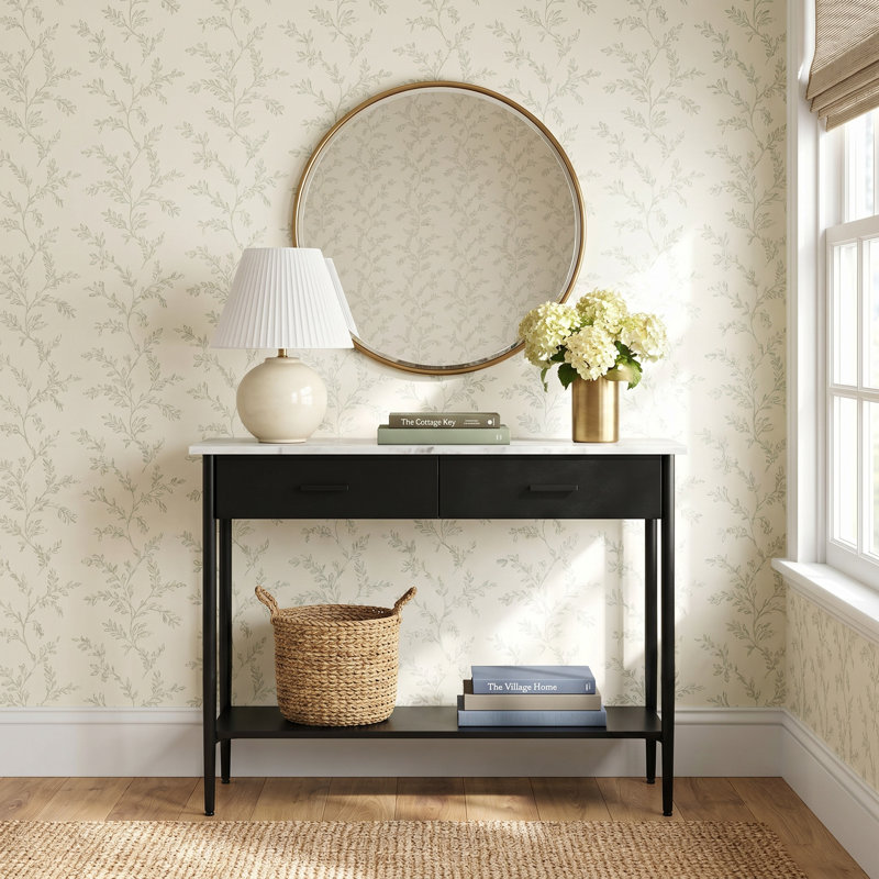 Ladson 44'' Marble Top Console Table