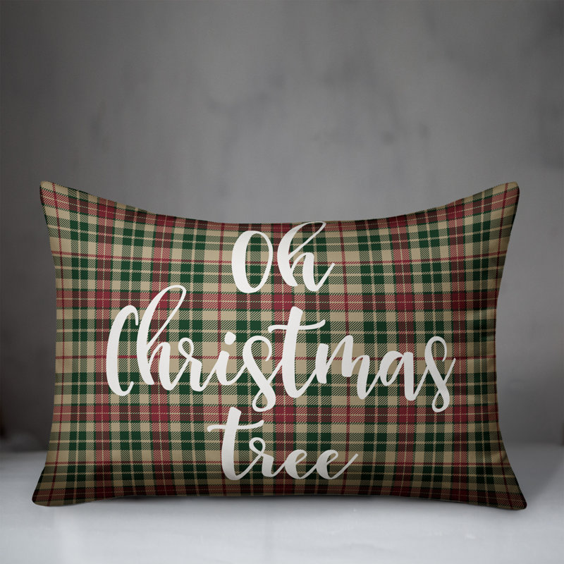  Coussin Oh Oh Christmas Tree in Tartan