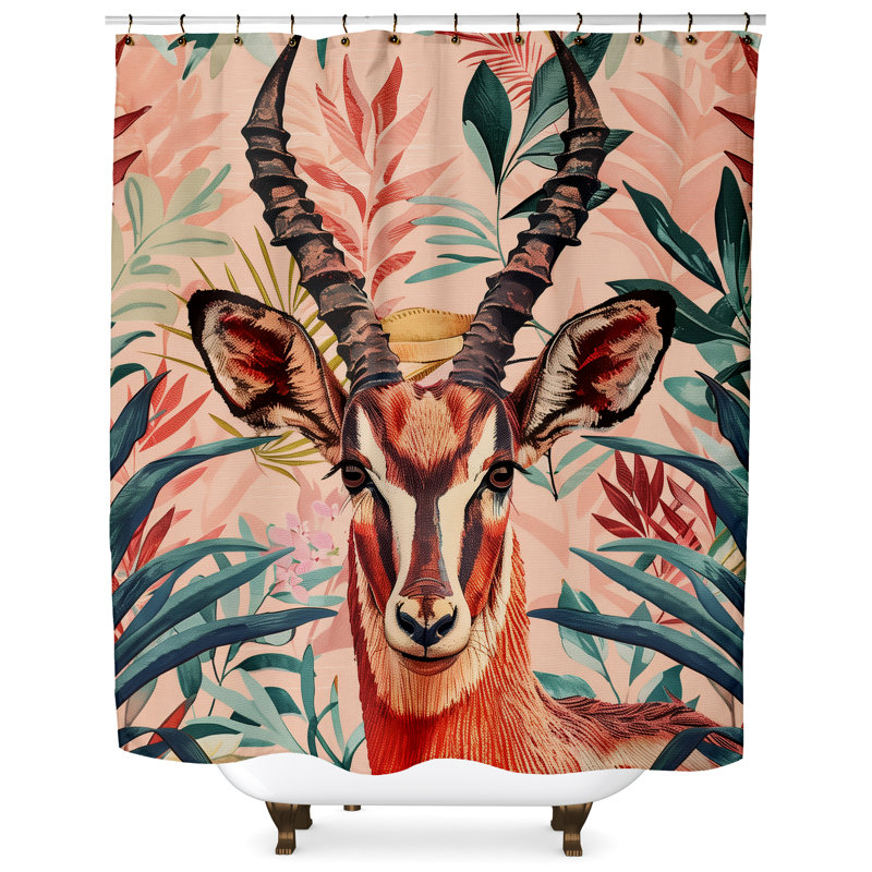 Basir Shower Curtain, 74"H x 71"W