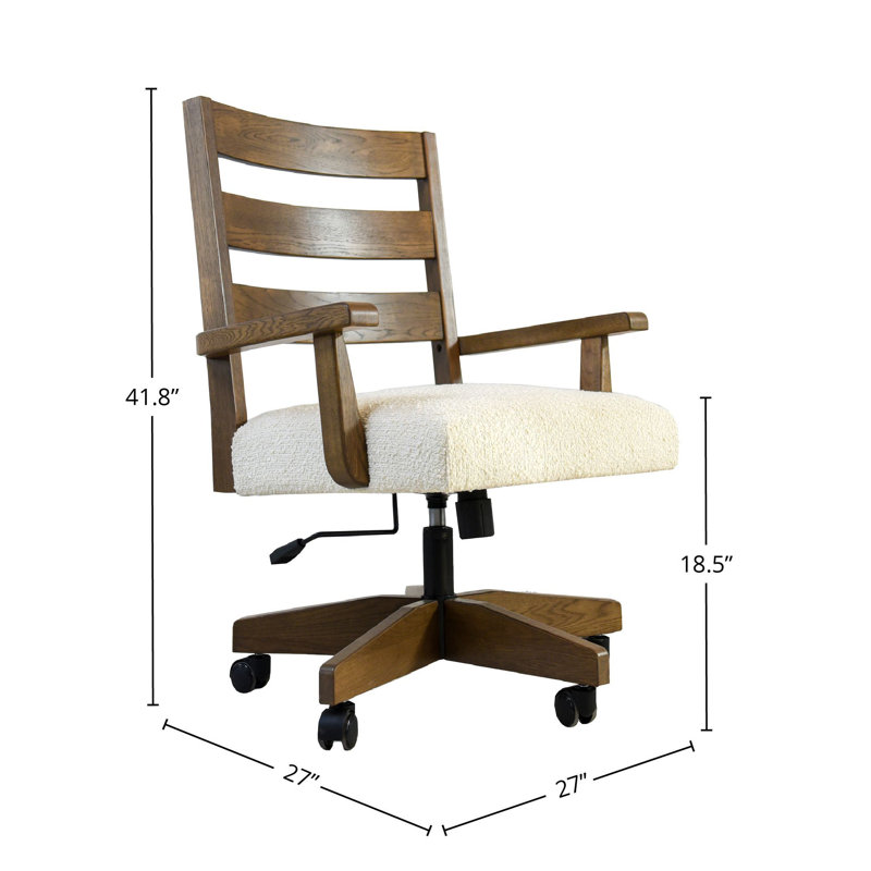 Fauteuil de jeu en chêne massif Colonial