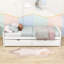 Lit plateforme en bois avec lit gigogne simple Teigan-554564270