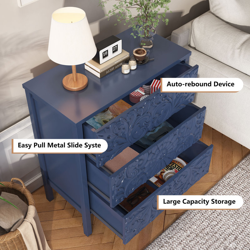 Fleur De Lis Living Platt Farmhouse 3-Drawer Dresser & Reviews | Wayfair Fleur De Lis Living Platt Farmhouse 3-Drawer Dresser & Reviews | Wayfair