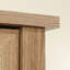 Armoire de rangement à finition brune pour la cuisine, la buanderie ou le salon, conception rustique, tablettes fixes et réglables, espace considérable